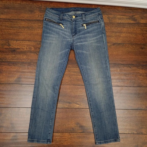 Michael Kors Denim Jeans Izzy Cropped Skinny Womens Size 2 - Picture 1 of 8